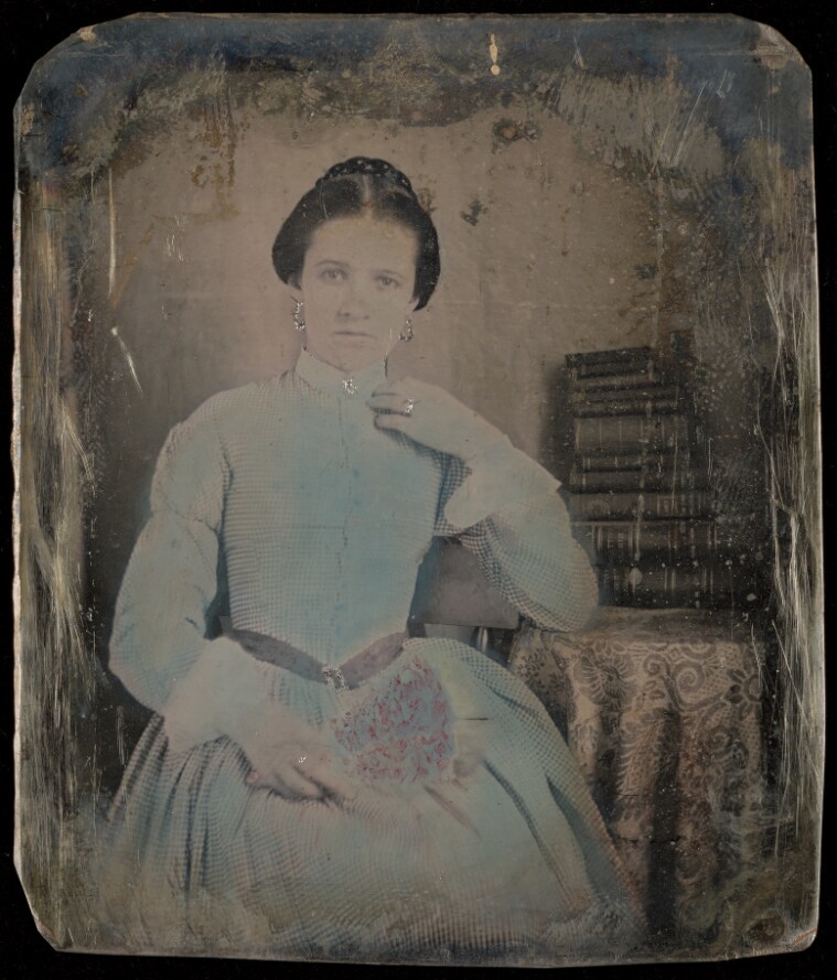 [Portrait of a Seated Woman with Flowers] (84.XT.1575.45)