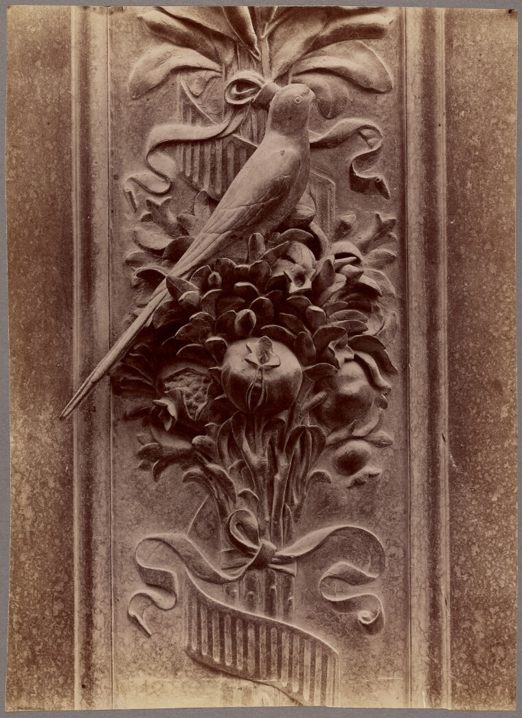 [Relief sculpture of bird and flowers] (84.XP.1148.44)